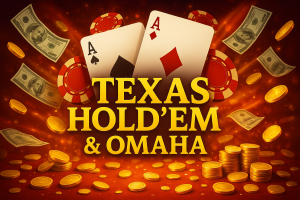Texas Hold’em & Omaha 123HERO – Hai Biến Thể Poker Hấp Dẫn Nhất